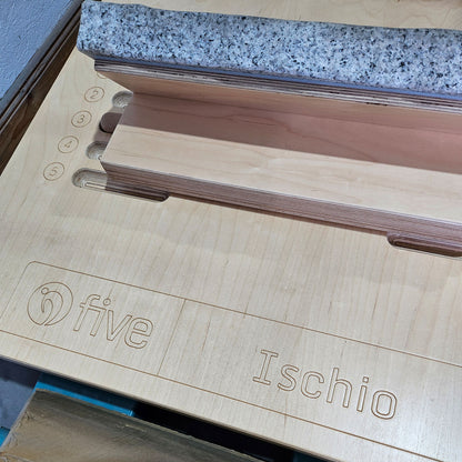 Five Pro 7er Zirkel Beweglichkeitszirkel, Dehnzirkel aus Holz von Five bzw Milon, Holzfarbe Eiche Braun, guter gebrauchter Zustand
