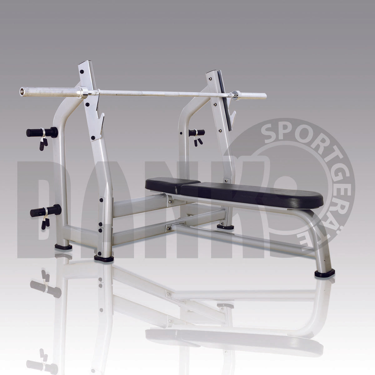 Danksport S-Line Kraftgeräte, Gerätepark mit ca. 22 Fitnessgeräten und Zubehör, Farbe Silber, Polster Braun - Neue Geräte / Ausstellungsgeräte