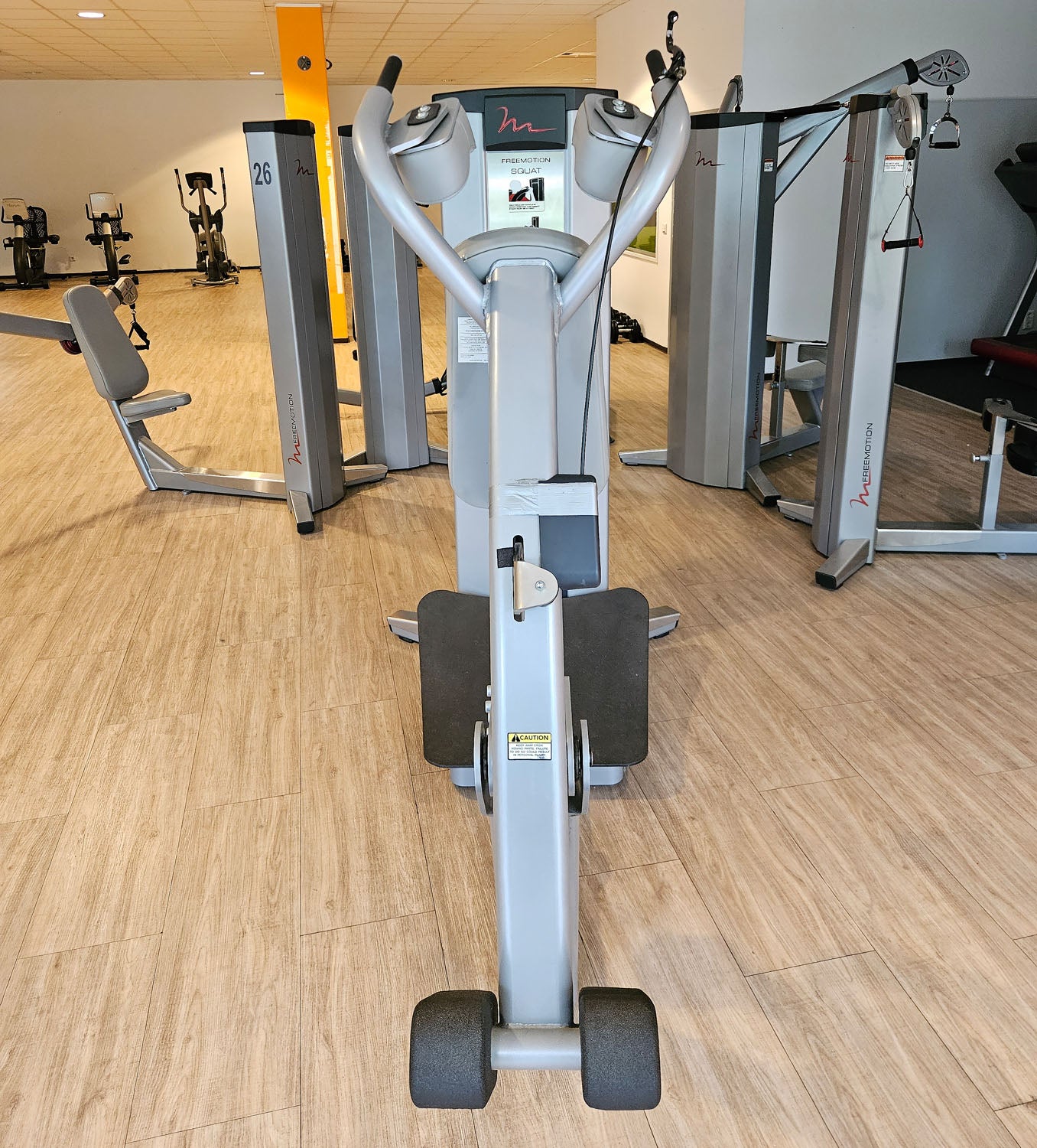Freemotion Squat G610 - Kniebeugenmaschine, Bein Krafttrainingsgerät aus der Genesis Serie, Rahmenfarbe Silber, gebraucht - überholter Zustand