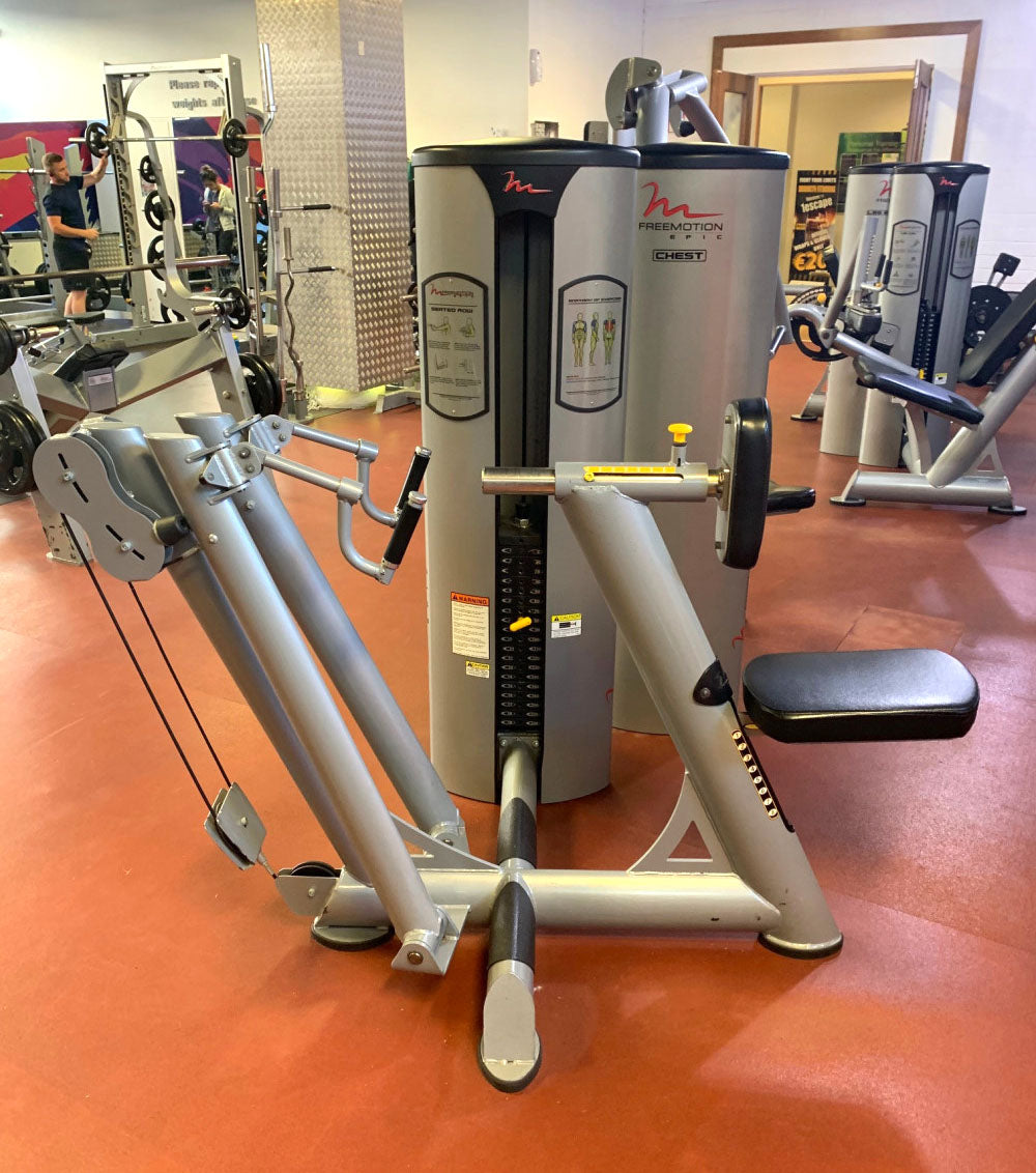 FreeMotion Set 18 strength machines, Epic Series and Genesis Cable Motion, 1A biomechanics, similar to Hoist, used - refurbished condition