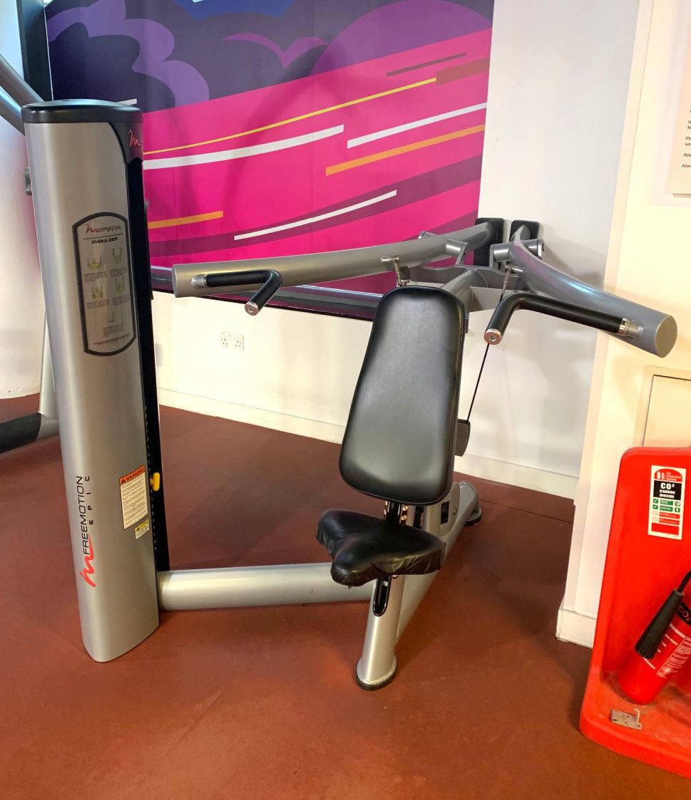 FreeMotion Set 18 strength machines, Epic Series and Genesis Cable Motion, 1A biomechanics, similar to Hoist, used - refurbished condition