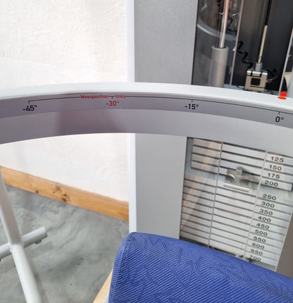 Frei Genius Eco torso rotator, rotary torso, rotation machine, MPG, twister, side abdominal muscles, frame color silver, used - refurbished condition
