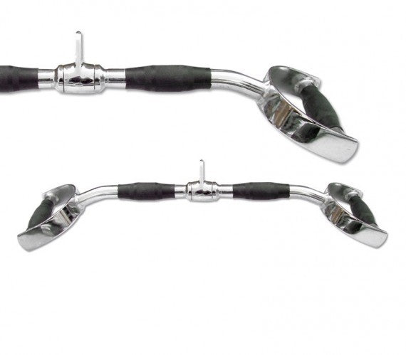 Lat pull-down bar parallel 65 cm, ergonomic rubber grips