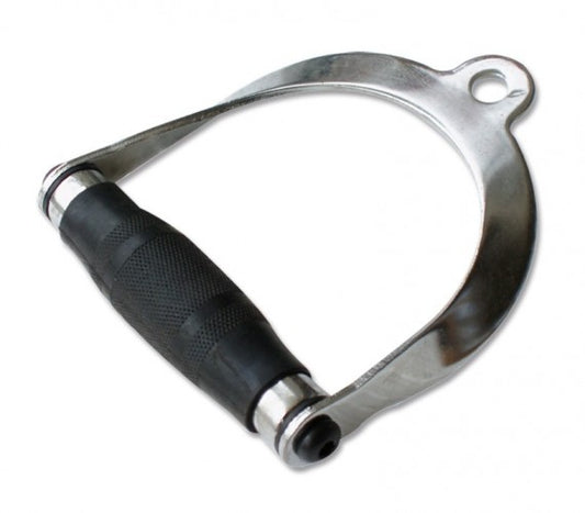 One-hand handle with ergonomic rubber grip