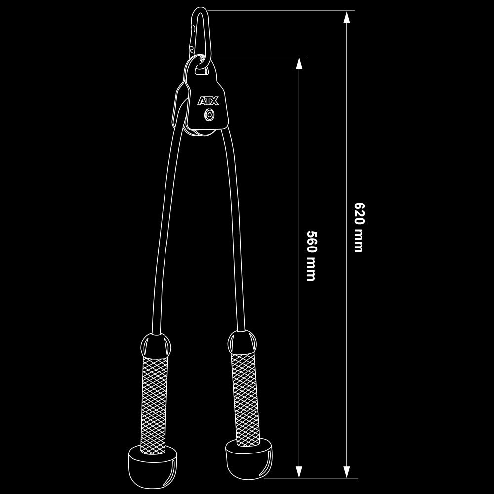 ATX Trizeps-Seil - Roller Cable Handle - Zugseil
