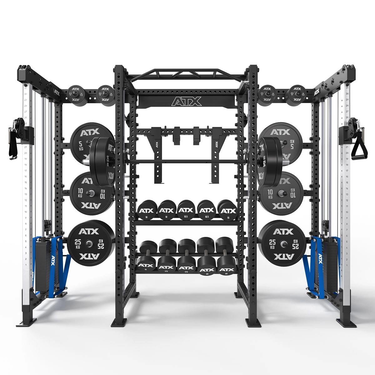 ATX Cable Cross Rack with 2 x 90 kg plug-in weights and many extras