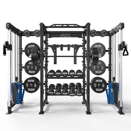 ATX Cable Cross Rack with 2 x 90 kg plug-in weights and many extras