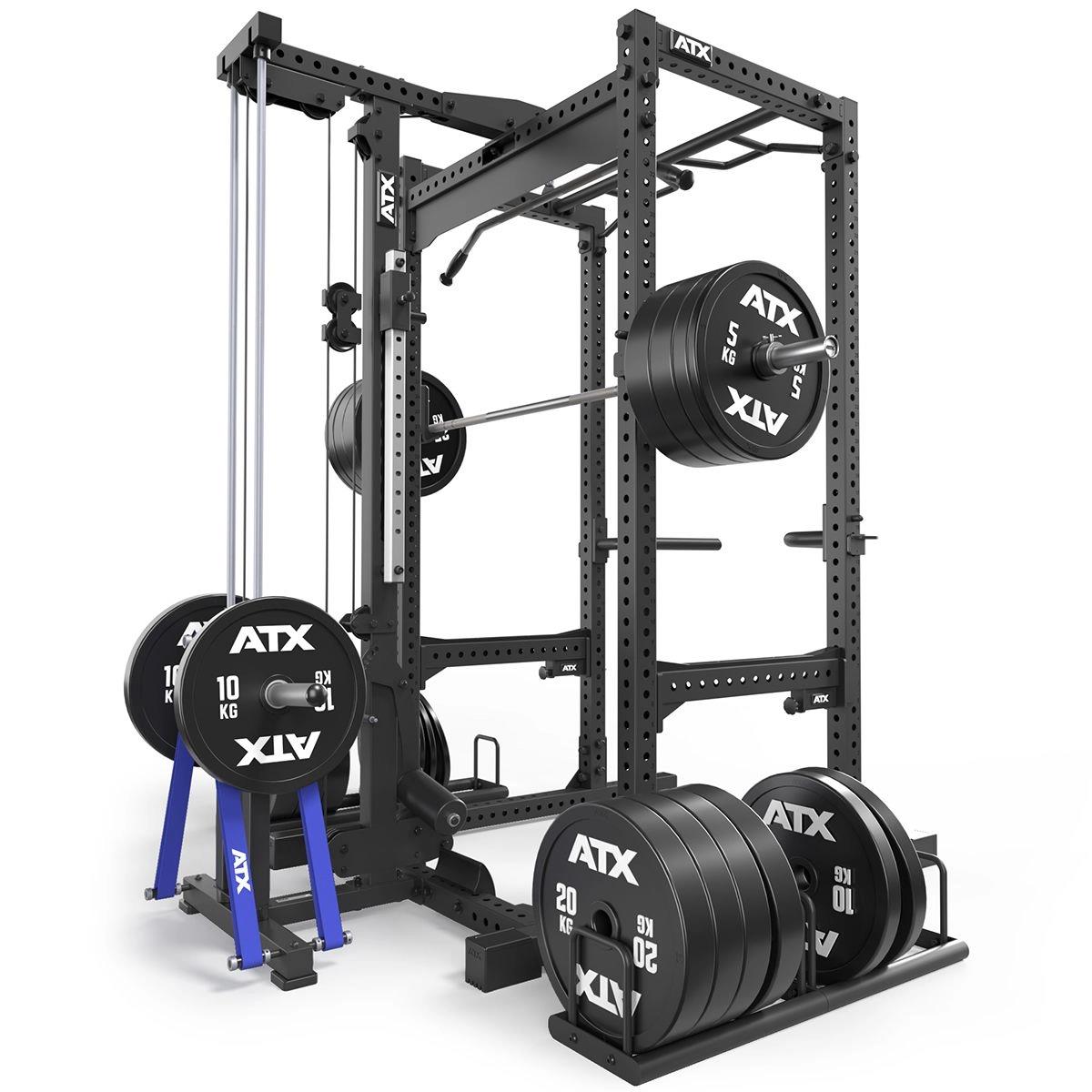 ATX Power Rack PRX-780 with lat pulldown - weight plate holder