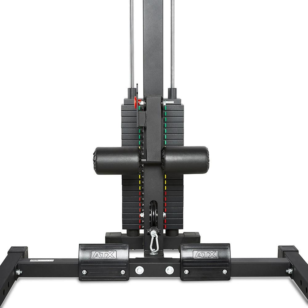 ATX Half Rack 620 - Complete system including lat pulldown station - Stack Weight