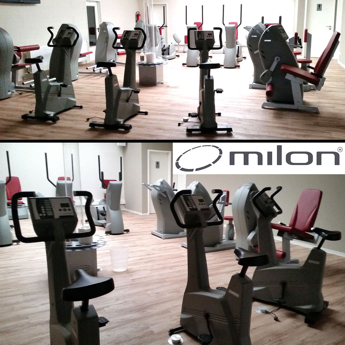 Milon Kraft Ausdauer Zirkel aus Reha Fitnessstudio, 2015 von Milon überholt und gewartet, Baujahr 2010, Zustand gut, gebraucht