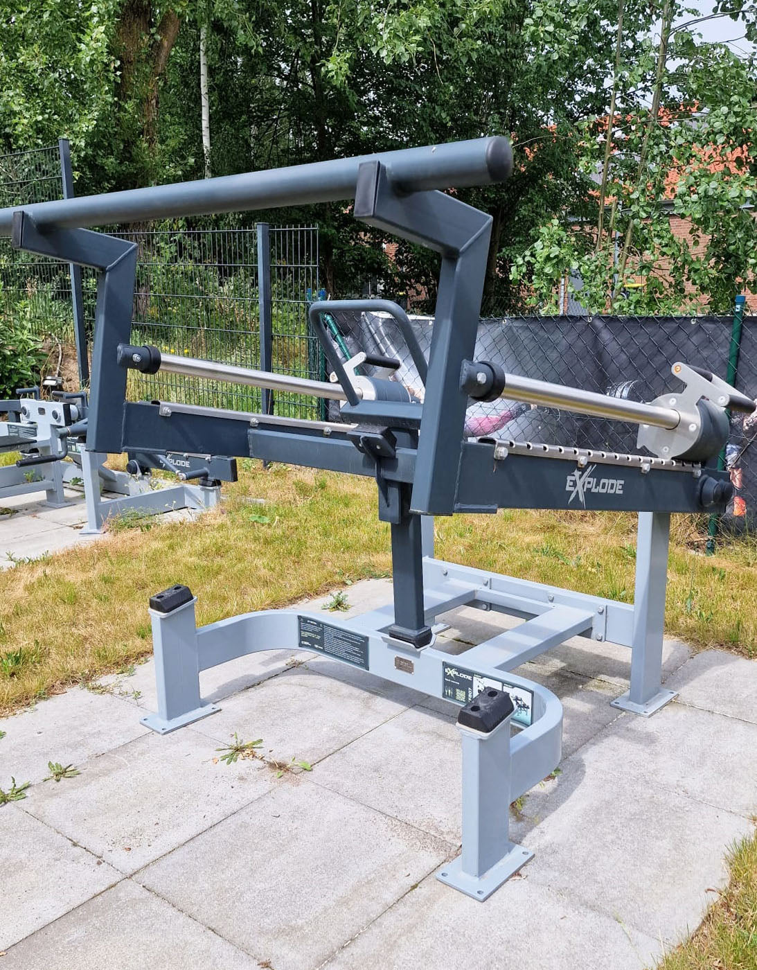 Inter Atletika Outdoor EXplode 9 Kraftgeräte im Set, DHZ Xplode Kraftgerätepark, Baujahr 2021, Farbe Grau-Silber, gebraucht - geprüfter Zustand