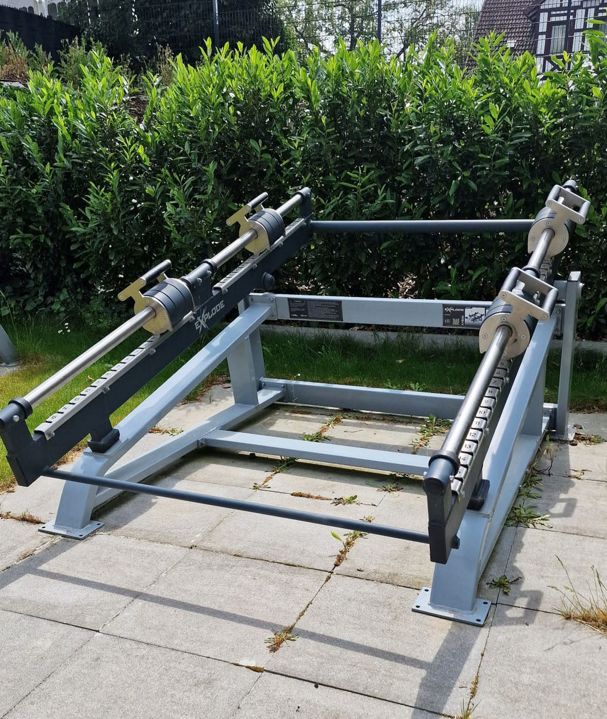 Inter Atletika Outdoor EXplode 9 Kraftgeräte im Set, DHZ Xplode Kraftgerätepark, Baujahr 2021, Farbe Grau-Silber, gebraucht - geprüfter Zustand