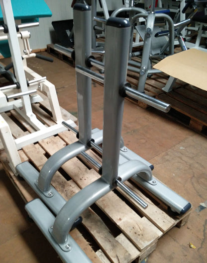 Hantel Scheibenständer 30mm, 30er, 8 Zapfen, Silber, gebraucht