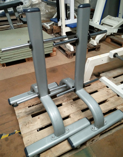 Hantel Scheibenständer 30mm, 30er, 8 Zapfen, Silber, gebraucht