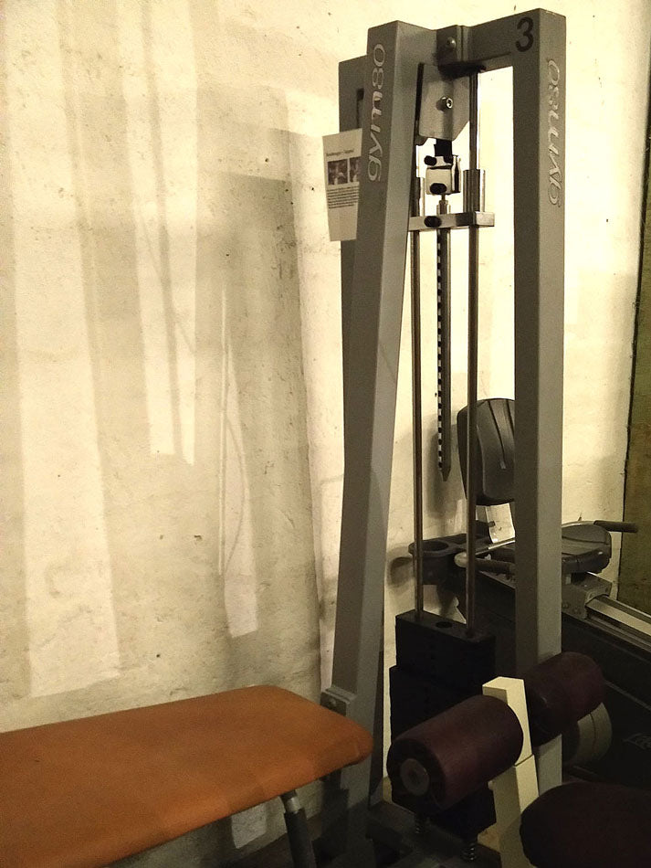 Gym 80 Beinstrecker und Beinbeuger, silber-grau, gebraucht, 2 Geräte für 1 Preis