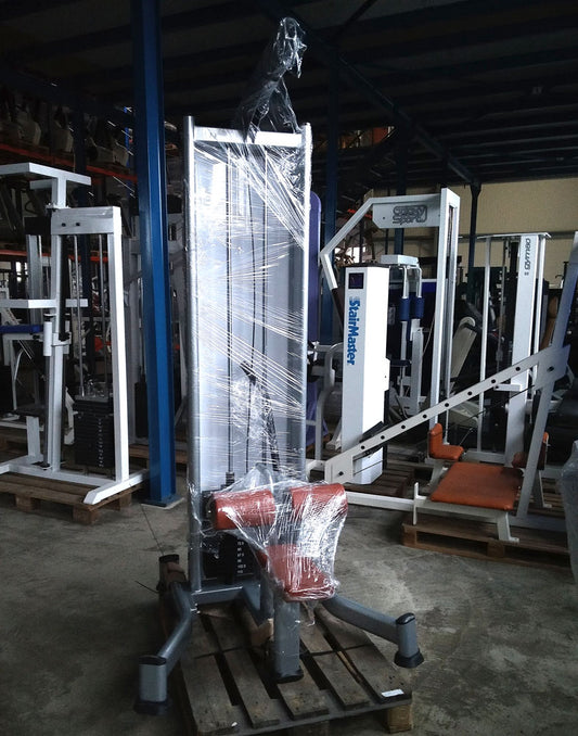 BH Fitness Latzug / Lat Pull Down, 110kg Gewichtsblock, Silber, Strength Line, gebraucht