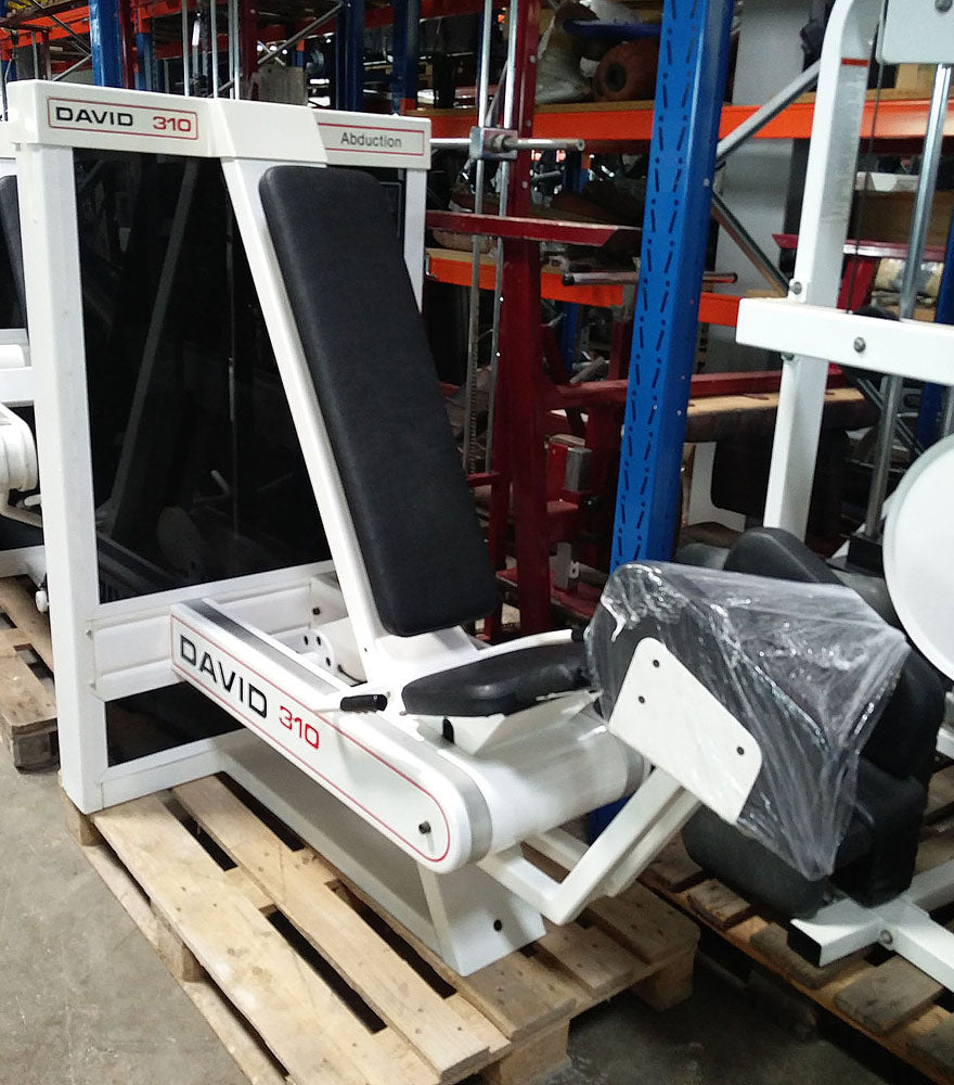 David strength training equipment, 11 fitness machines, white, used