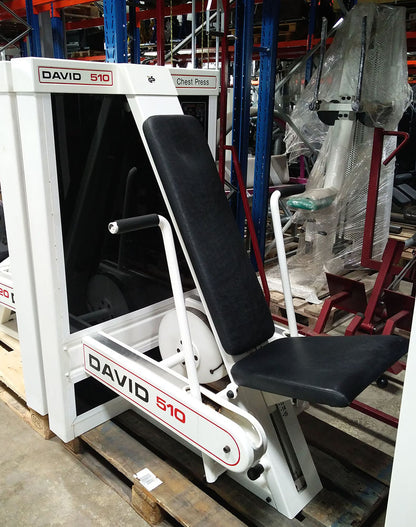 David strength training equipment, 11 fitness machines, white, used