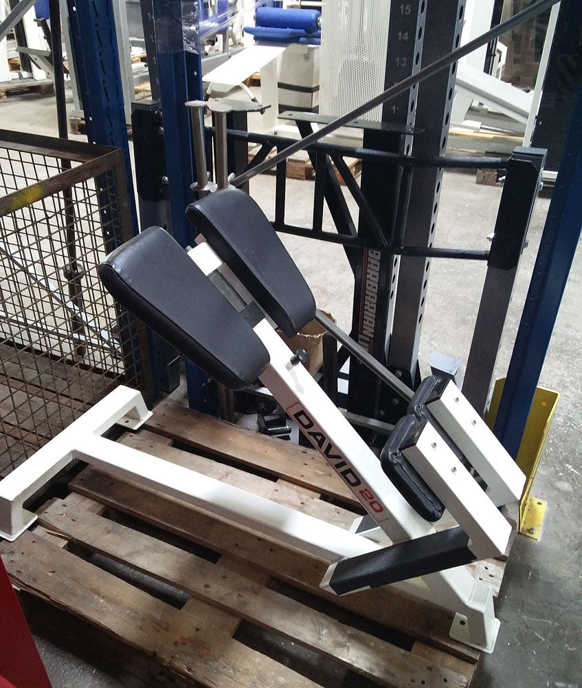 David strength training equipment, 11 fitness machines, white, used