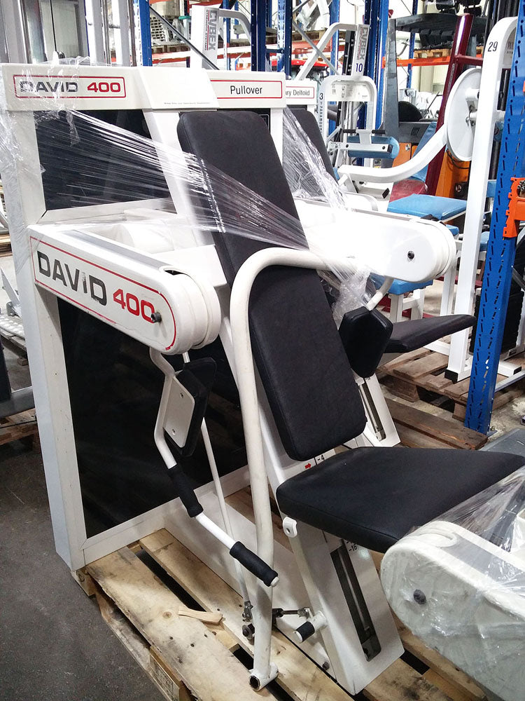 David strength training equipment, 11 fitness machines, white, used