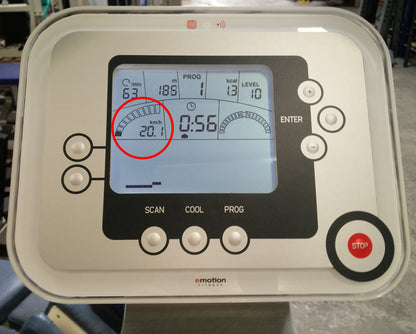 Emotion Fitness Motion Cycle 800 med, mit Testpaket, IPN-Lizenz, Ergometer, gebraucht - überholter Zustand