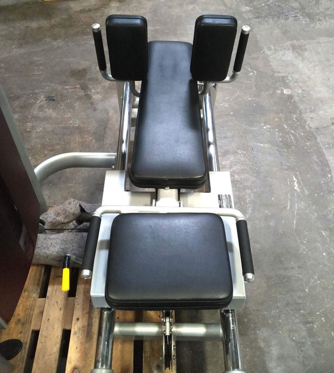 Realleader adjustable leg press, similar to functional press, sitting and lying, leg press, silver, used