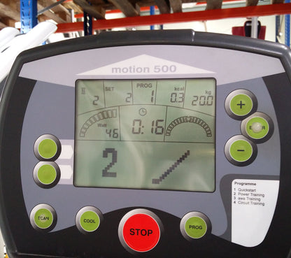 SportsArt 9er Kraftzirkel mit Emotion Displays, Status Serie Kraftgeräte, erweiterbar, Farbe Weiß, gebraucht und generalüberholt