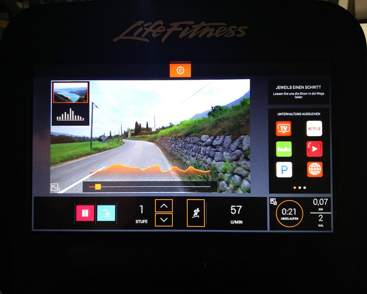 Life Fitness LiegeErgometer Lifecycle, Elevation Series, Recumbent, SE3 Konsole Touch, Ausstellungsstück, Zustand Neuwertig