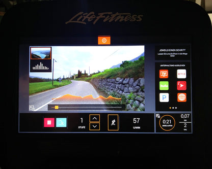 Life Fitness LiegeErgometer Lifecycle, Elevation Series, Recumbent, SE3 Konsole Touch, Ausstellungsstück, Zustand Neuwertig