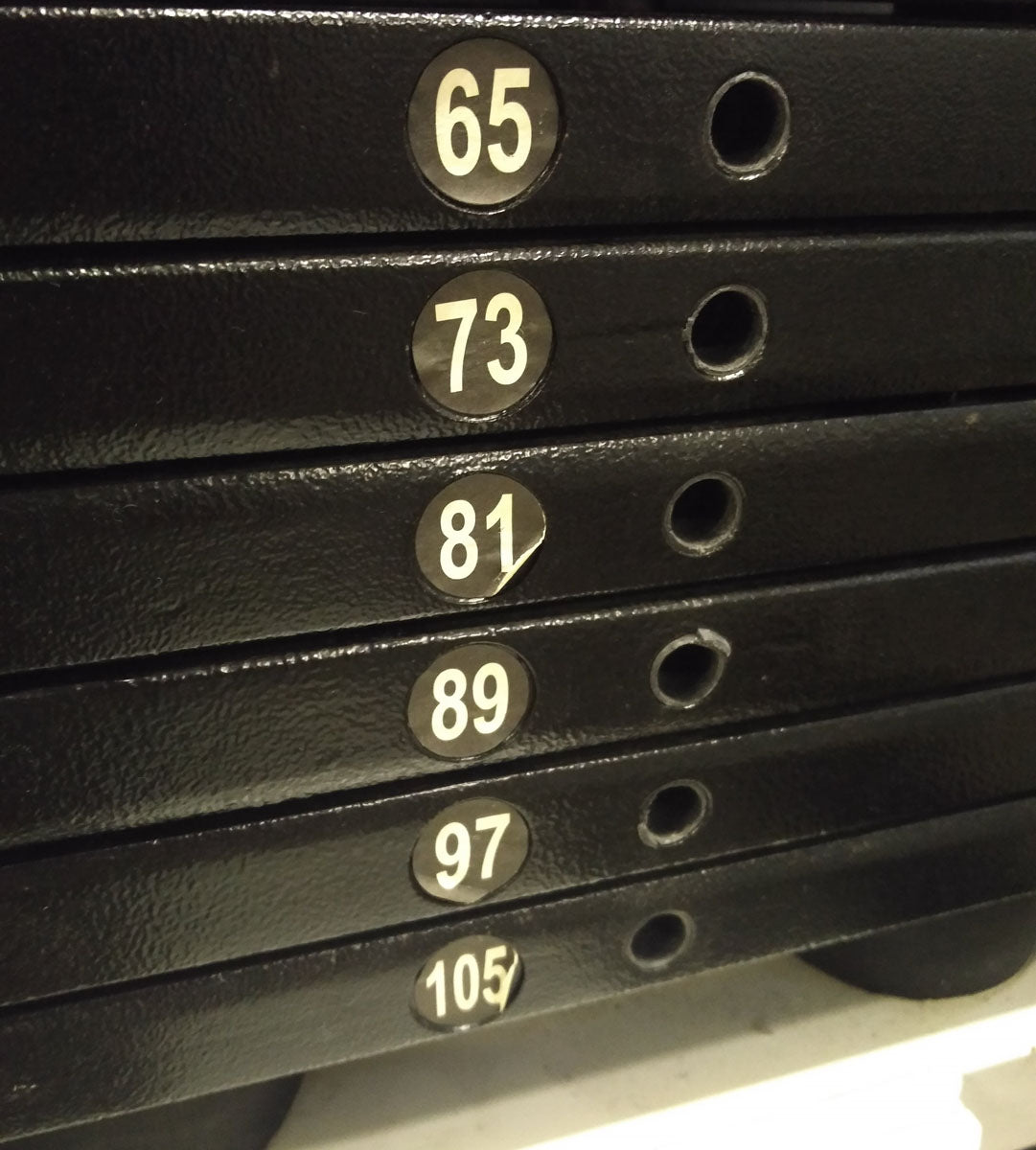 Kaphingst bench press machine, chest press, rotating handles, MPG, color white, used - refurbished condition