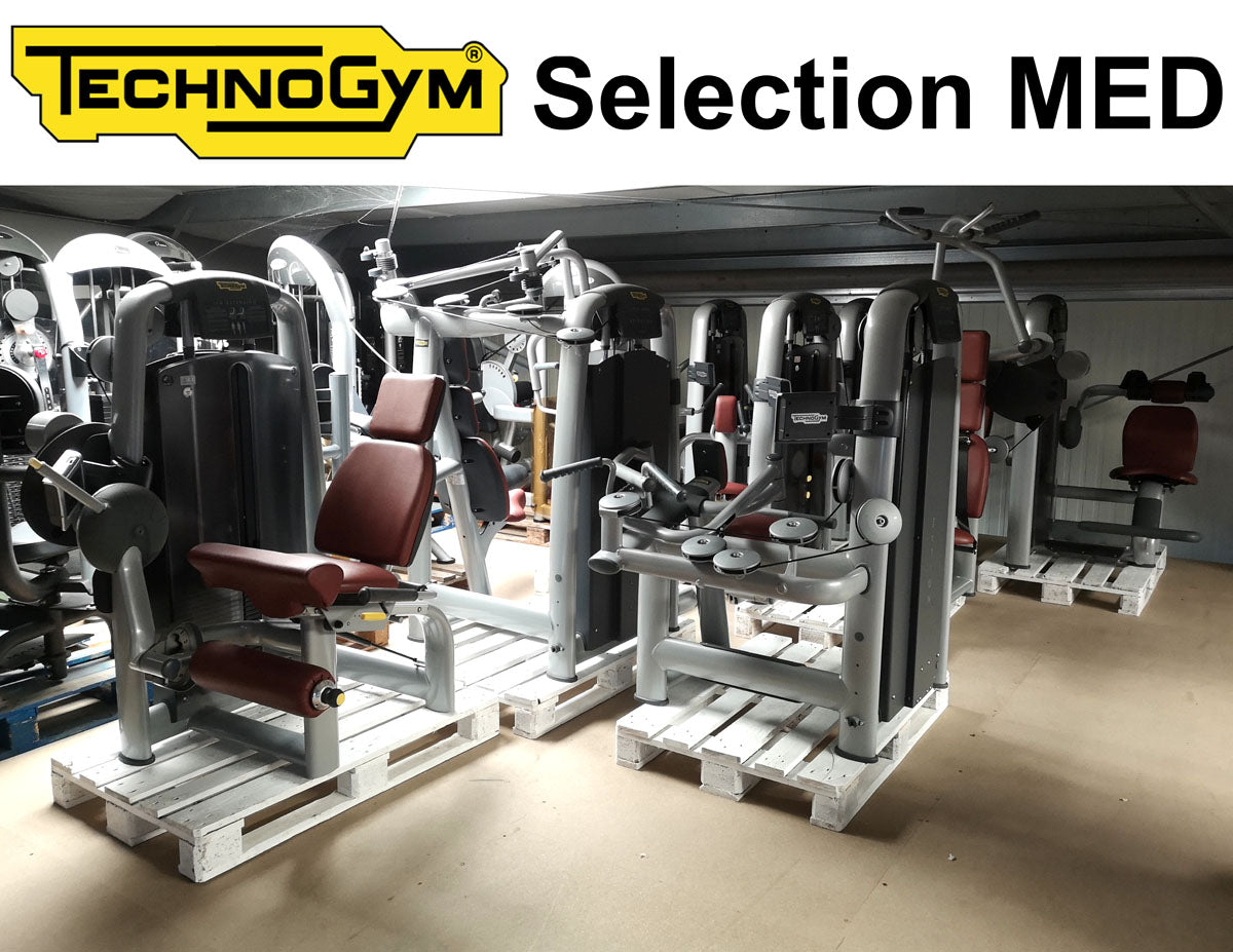 TechnoGym Selection Line MED 8 medical strength training equipment set, rehabilitation fitness equipment, used - refurbished condition