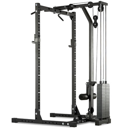 ATX Half Rack 620 - Complete system including lat pulldown station - Stack Weight