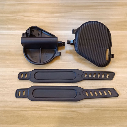 Pedale für Ergometer incl. Pedalriemen (je 1 Paar) - Premium OEM Qualität