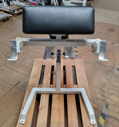 Jimsa Scottcurl Bank, Scott bench, Bizeps Trainingsbank, Rahmen Weiß, Polster Schwarz, Ausstellungsstück - guter Zustand