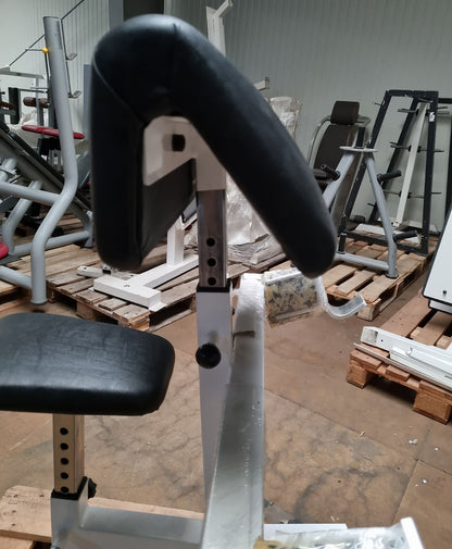 Jimsa Scottcurl Bank, Scott bench, Bizeps Trainingsbank, Rahmen Weiß, Polster Schwarz, Ausstellungsstück - guter Zustand
