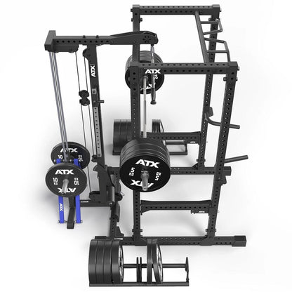 ATX Power Rack PRX-780 with lat pulldown - weight plate holder