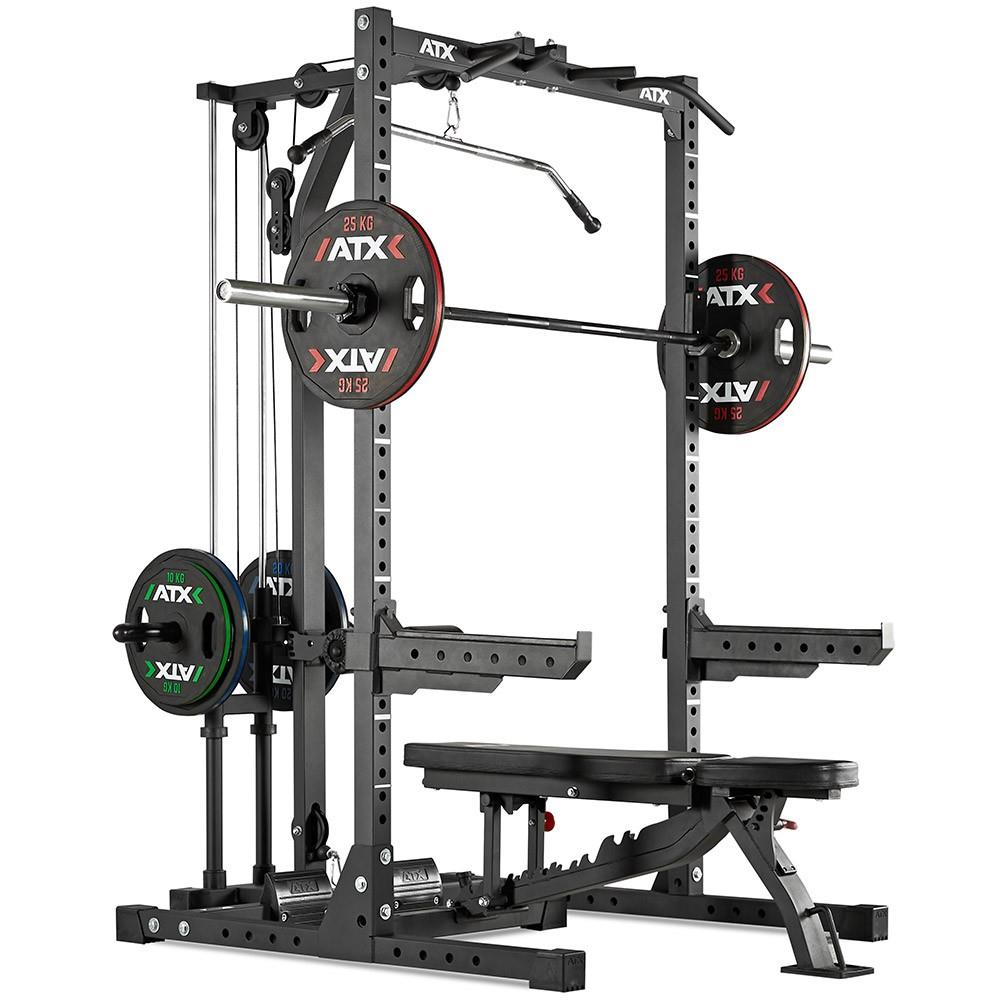 ATX Half Rack 620 - Complete system including lat pulldown station - Plate Load
