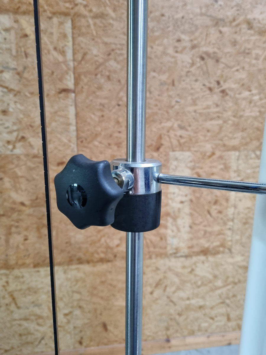 Kaphingst Funktionsstemme, verstellbare Beinpresse, mit Kippkreisel, MPG, Rahmenfarbe Weiß, Polsterfarbe Blau, gebraucht - überholter Zustand