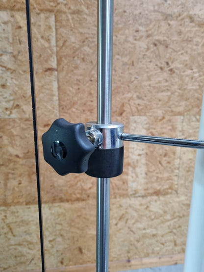 Kaphingst Funktionsstemme, verstellbare Beinpresse, mit Kippkreisel, MPG, Rahmenfarbe Weiß, Polsterfarbe Blau, gebraucht - überholter Zustand