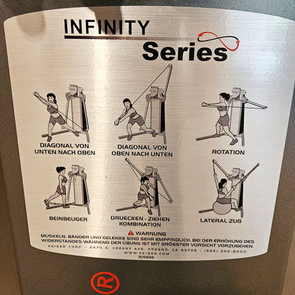 Keiser Infinity Series Functional Trainer Model 3020, Kabelzüge für Schnellkrafttraining, 3 Stück = Triple Konfiguration, Einzelverkauf möglich, gebraucht - geprüfter Zustand