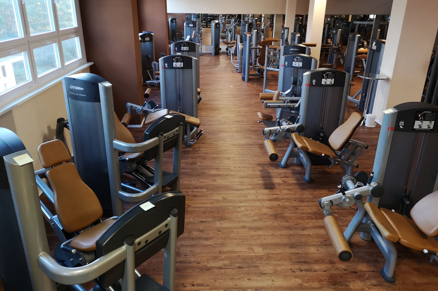 Life Fitness &amp; Hammer Strength - 93 fitness machines - strength training equipment, cardio equipment, plate-loaded equipment, benches, etc. - complete gym - used - TOP condition