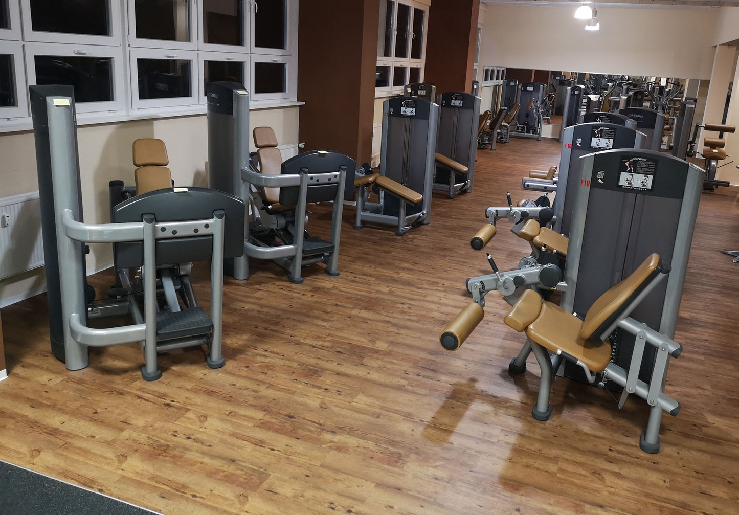 Life Fitness &amp; Hammer Strength - 93 fitness machines - strength training equipment, cardio equipment, plate-loaded equipment, benches, etc. - complete gym - used - TOP condition