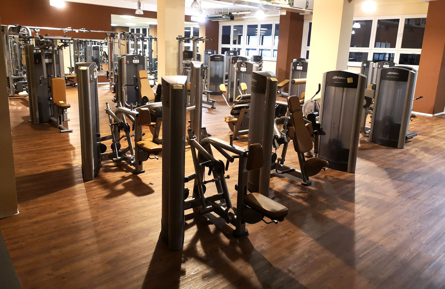 Life Fitness &amp; Hammer Strength - 93 fitness machines - strength training equipment, cardio equipment, plate-loaded equipment, benches, etc. - complete gym - used - TOP condition