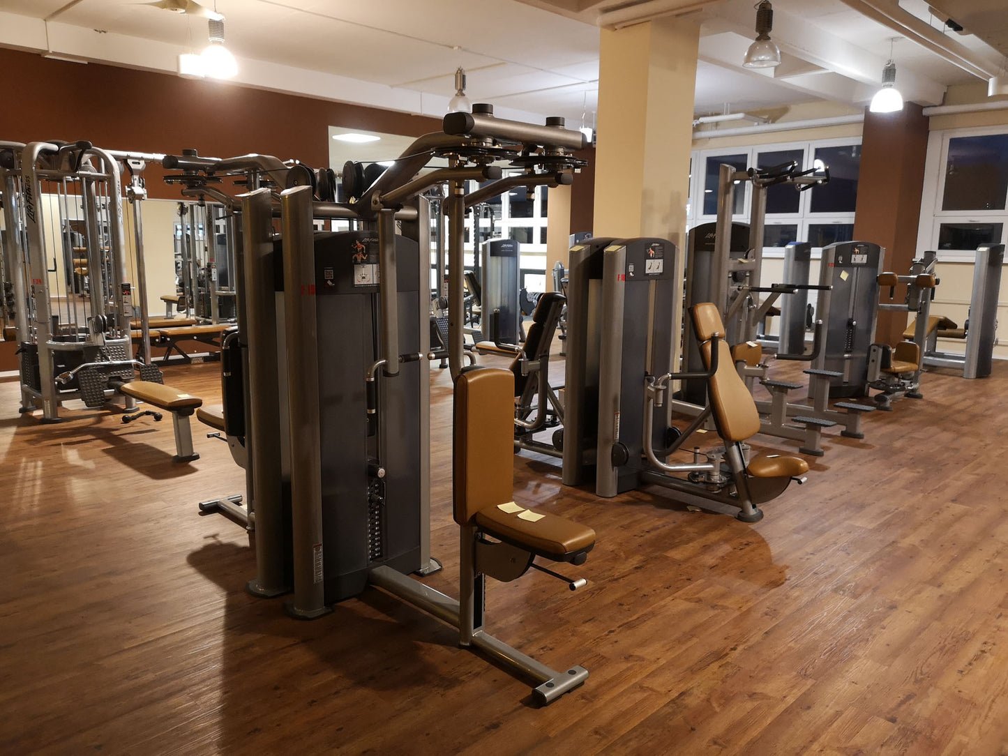 Life Fitness &amp; Hammer Strength - 93 fitness machines - strength training equipment, cardio equipment, plate-loaded equipment, benches, etc. - complete gym - used - TOP condition