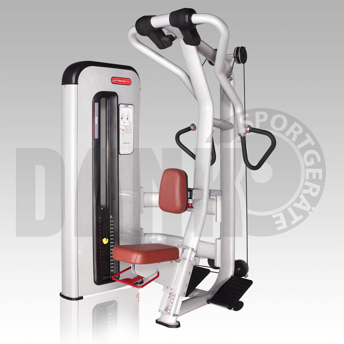Danksport S-Line Kraftgeräte, Gerätepark mit ca. 22 Fitnessgeräten und Zubehör, Farbe Silber, Polster Braun - Neue Geräte / Ausstellungsgeräte