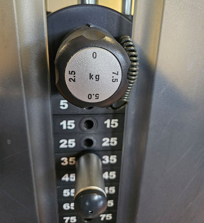 Life Fitness Dip-Klimmzugmaschine mit Gewichtsunterstützung, Dip-Chin Assisted, Signature Serie, Rahmenfarbe Silber, gebraucht - überholter Zustand