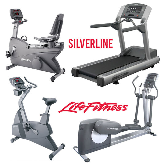 Life Fitness Cardiogeräte Silverline Set, 9 Fitnessgeräte, gebraucht