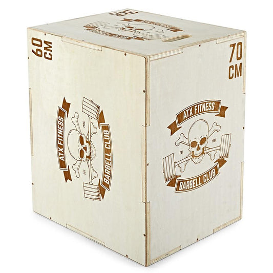 ATX Plyobox - Barbell Club - natural wood - 50 x 60 x 70 cm