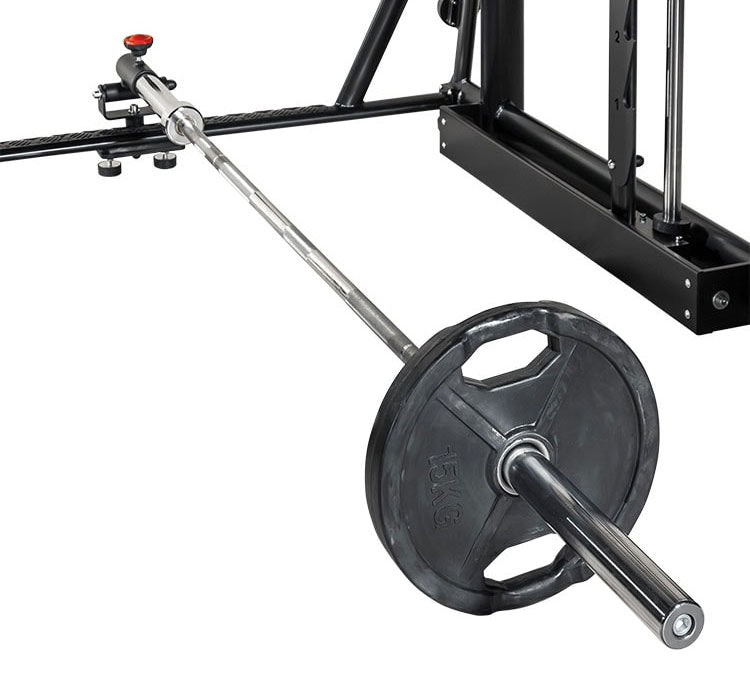 L+K Multi-Rack 272E, 3D Multipresse Rack, Smith Machine, Dips und Klimmzug Möglichkeiten, Rahmenfarbe Schwarz, gebraucht - überholter Zustand