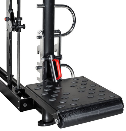 L+K Multi-Rack 272E, 3D Multipresse Rack, Smith Machine, Dips und Klimmzug Möglichkeiten, Rahmenfarbe Schwarz, gebraucht - überholter Zustand